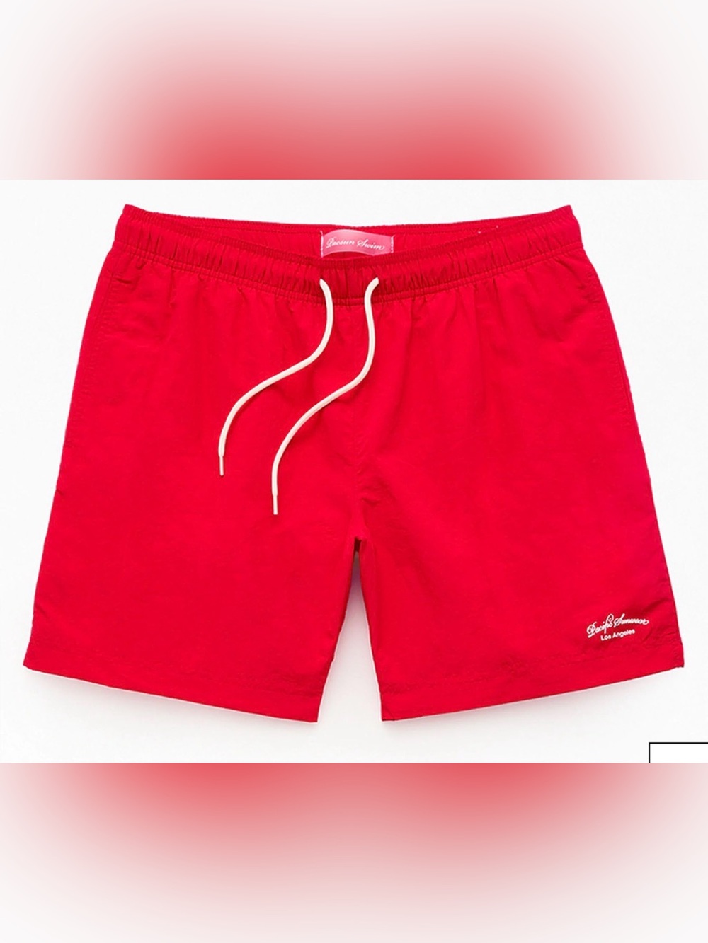 Pacsun | Red Collegiate 6.5" Swim Trunks